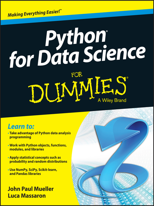Title details for Python for Data Science For Dummies by John Paul Mueller - Available